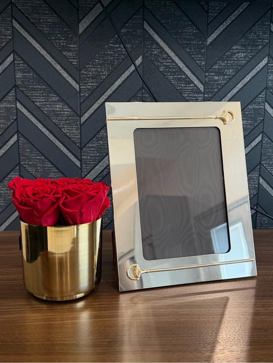 Gucci Other - Rare Vintage Gucci Italy Silver-Plated Horsebit Picture Frame Luxury Home Decor